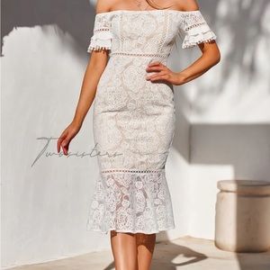 NWT Jaus Erica Dress - white